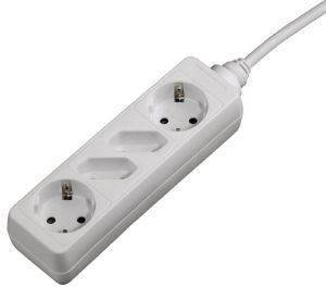 HAMA 121921 4-WAY POWER STRIP WITH CHILD PROTECTION 1.4M WHITE