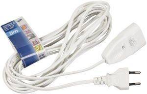 REV EURO PLUG  LEAD 5M WHITE