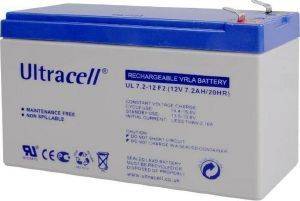 ULTRACELL UL7.2-12F2 LEAD BATTERY 12V 7.2AH