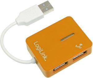 LOGILINK UA0137 SMILE USB 2.0 4-PORT HUB ORANGE