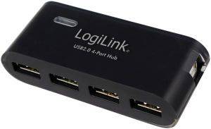 LOGILINK UA0085 USB2.0 4-PORT HUB WITH POWER SUPPLY BLACK