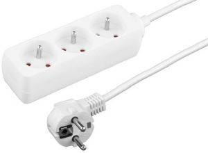 ESPERANZA TL115 TITANUM 3-WAY SOCKET WITH SURGE PROTECTION AND GROUND PIN 1.5M WHITE