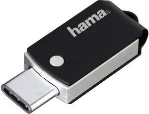 HAMA 114975 C-TURN FLASHPEN 16GB TYPE-C USB 3.1/USB 3.0 100MB/S BLACK/SILVER