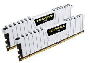 RAM CORSAIR CMK16GX4M2B3000C15W VENGEANCE LPX WHITE 16GB (2X8GB) DDR4 3000MHZ DUAL KIT