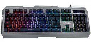  NOD SILVER SKY ALUMINUM WIRED GAMING WITH 7 COLOR RGB BACKLIGHT