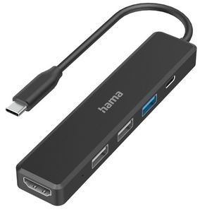 HAMA 200117 USB-C HUB MULTIPORT 5 PORTS 3 X USB-A USB-C HDMI