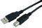 USB 2.0 CABLE A MALE-B MALE 1.8M BLACK