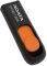 ADATA DASHDRIVE UV120 8GB USB2.0 FLASH DRIVE BLACK/ORANGE