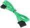 BITFENIX MOLEX EXTENSION 45CM - SLEEVED GREEN/BLACK