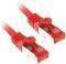 INLINE PATCH CABLE S/FTP CAT.6 RJ45 100M ROLL RED