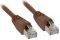 INLINE PATCH CABLE S/FTP CAT.5E RJ45 1M BROWN