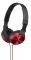 SONY MDR-ZX310R LIGHTWEIGHT FOLDING HEADBAND TYPE HEADPHONES RED