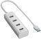 SHARKOON 4-PORT USB 3.0 ALUMINIUM HUB SILVER