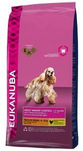   EUKANUBA ADULT WEIGHT CONTROL MEDIUM  BREEDS  15KG