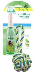 SET    TROPICLEAN LIQUID FLOSS ROPE BALL