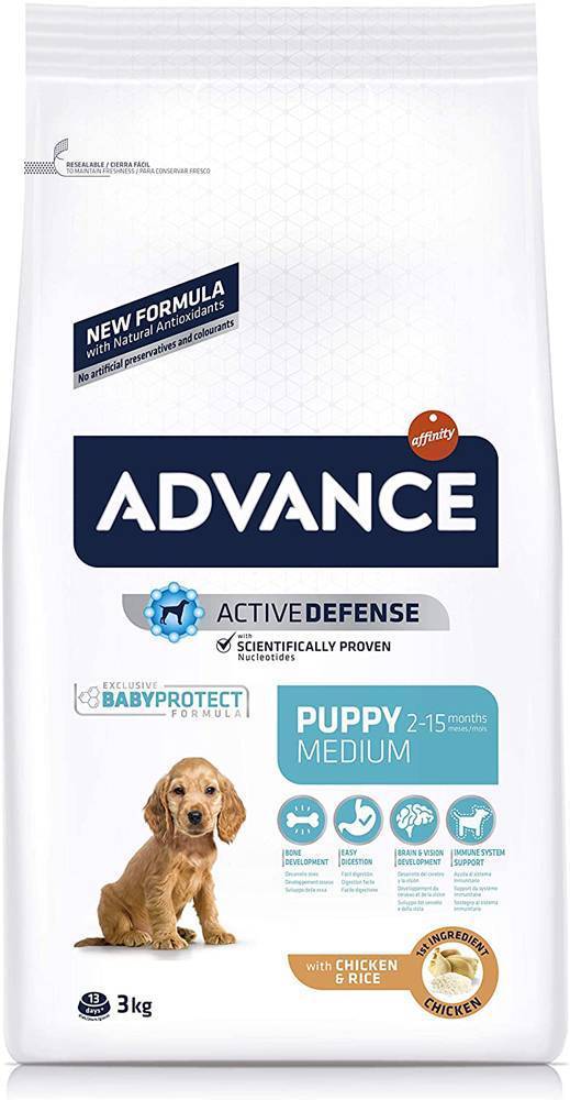 ΤΡΟΦΗ ADVANCE MEDIUM PUPPY PROTECT ΚΟΤΟΠΟΥΛΟ ΚΑΙ ΡΥΖΙ 3KG AFFINITY