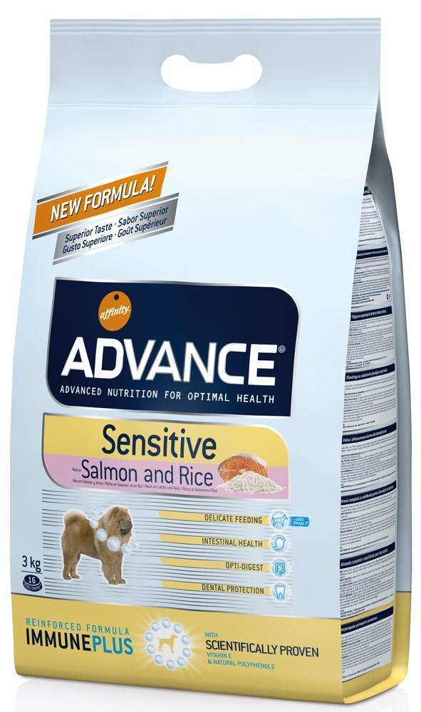 ΤΡΟΦΗ ADVANCE SENSITIVE ΣΟΛΟΜΟΣ ΚΑΙ ΡΥΖΙ 3KG AFFINITY