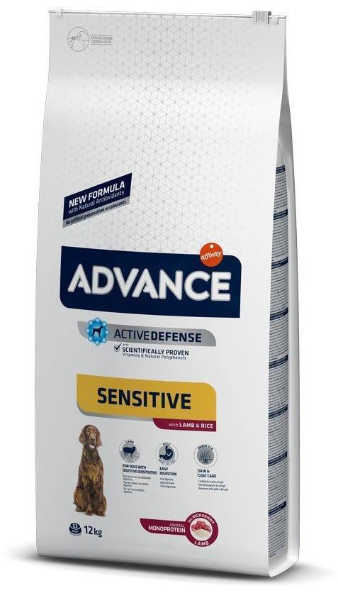 ΤΡΟΦΗ ADVANCE SENSITIVE LAMB - RICE 12KG