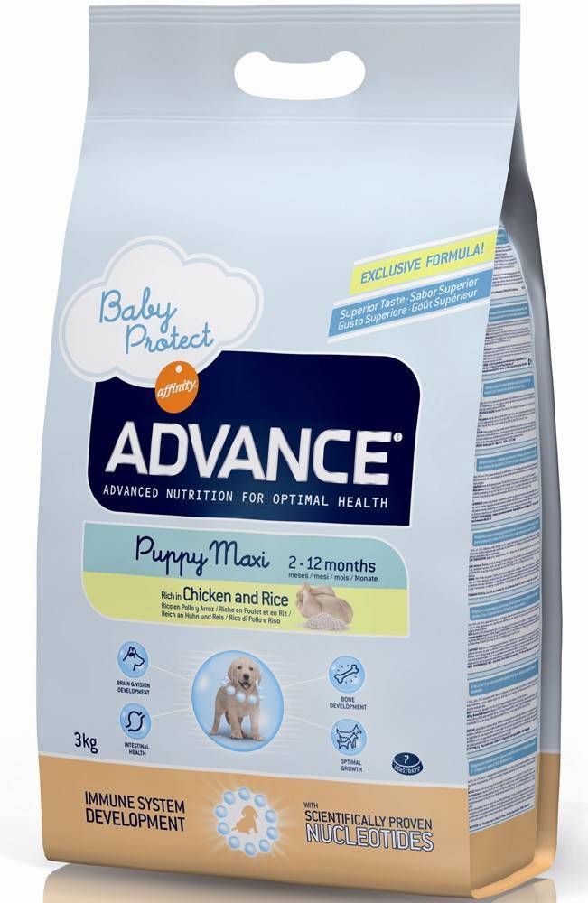ΤΡΟΦΗ ADVANCE MAXI PUPPY PROTECT ΚΟΤΟΠΟΥΛΟ ΚΑΙ ΡΥΖΙ 3KG AFFINITY