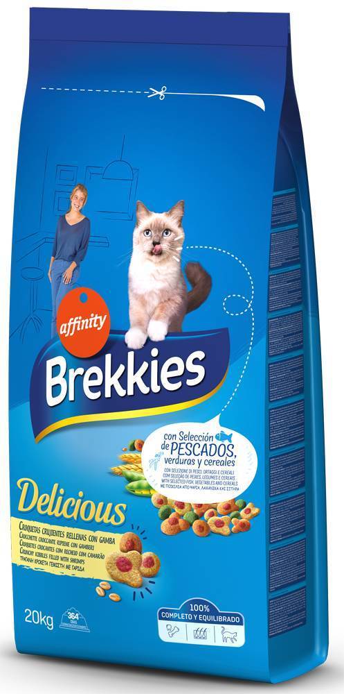 ΤΡΟΦΗ ΓΑΤΑΣ BREKKIES DELICE ΨAΡΙ 20KG BREKKIES