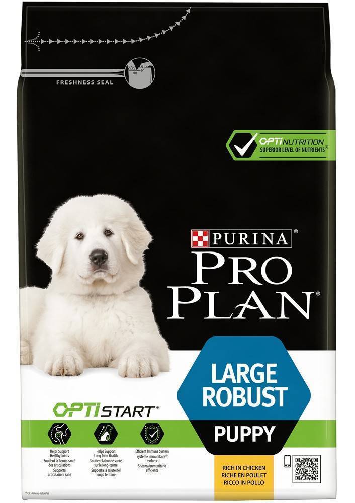ΞΗΡΗ ΤΡΟΦΗ ΓΙΑ ΣΚΥΛΟΥΣ PURINA PRO PLAN DOG LARGE PUPPY ROBUST WITH OPTISTART ΚΟΤΟΠΟΥΛΟ 3KG PROPLAN