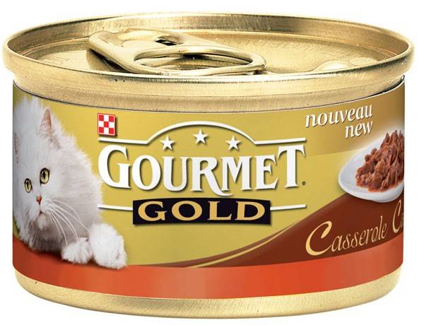 ΚΟΝΣΕΡΒΑ ΓΑΤΑΣ GOURMET GOLD DOUBLE PLEASURE ΒΟΔΙΝΟ ΚΑΙ ΚΟΤΟΠΟΥΛΟ 85 GR