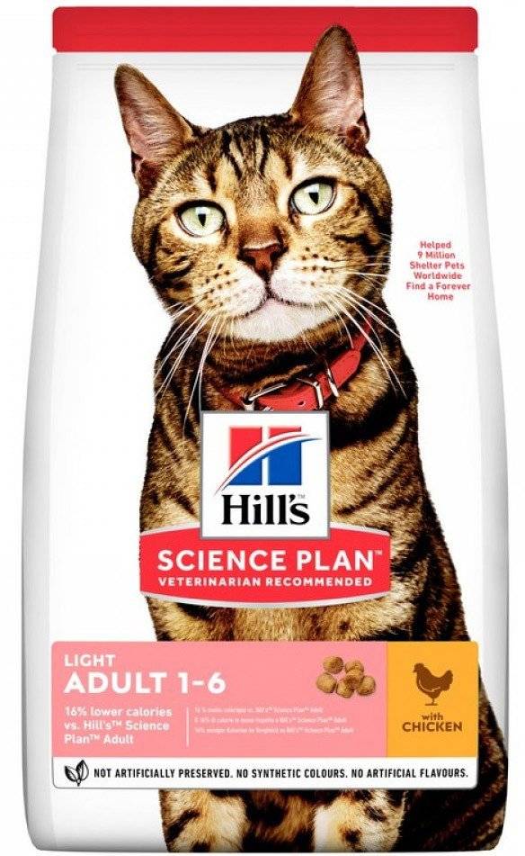 ΤΡΟΦΗ HILLS SP FELINE ADULT LIGHT CHICKEN 1.5KG