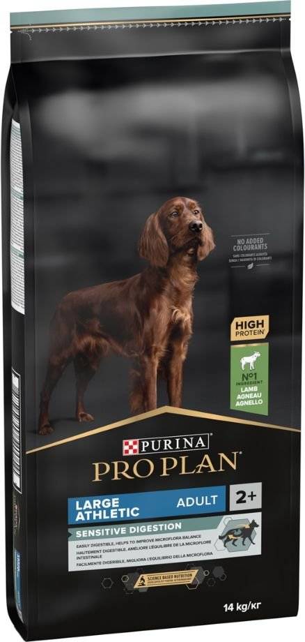 ΞΗΡΗ ΤΡΟΦΗ ΓΙΑ ΣΚΥΛΟΥΣ PURINA PRO PLAN LARGE ATHLETIC ADULT SENSITIVE DIGESTION ΑΡΝΙ14KG