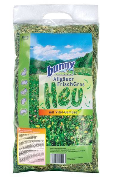 ΧΟΡΤΟ ΤΡΩΚΤΙΚΩΝ BUNNY NATURE ALLGAU FRESHGRASS ΜΕ ΑΓΡΙΟ ΤΡΙΑΝΤΑΦΥΛΛΟ 500GR BUNNY NATURE