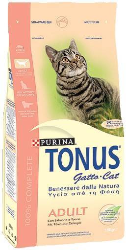 ΤΡΟΦΗ TONUS CAT CHOW ADULT ΜΕ ΣΟΛΩΜΟ ΚΑΙ ΤΟΝΟ 1.5KG