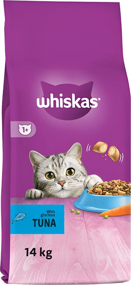 ΤΡΟΦΗ WHISKAS ADULT ΜΕ ΤΟΝΟ 14KG
