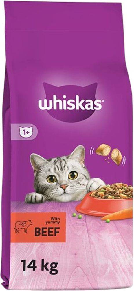 WHISKAS ΤΡΟΦΗ WHISKAS ADULT ΜΟΣΧΑΡΙ 14KG