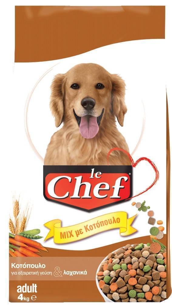 ΤΡΟΦΗ ΣΚΥΛΟΥ LE CHEF MIX ΚΟΤΟΠΟΥΛΟ 15KG LE CHEF