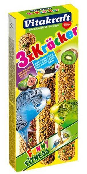 VITAKRAFT KRACKER VITAKRAFT ΜΕ ΣΥΚΟ-ΣΟΥΣΑΜΙ-ΜΠΑΝΑΝΑ-ΑΝΑΝΑ ΓΙΑ ΠΑΠΑΓΑΛΑΚΙΑ (3ΤΜΧ)