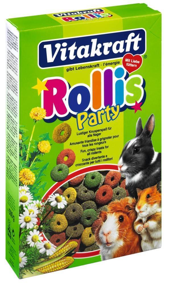 ΔΑΧΤΥΛΙΔΑΚΙΑ VITAKRAFT ROLLIS PARTI ΓΙΑ ΟΛΑ ΤΑ ΤΡΩΚΤΙΚΑ 500GR VITAKRAFT