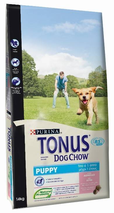 ΤΡΟΦΗ TONUS PUPPY ΜΕ ΑΡΝΙ - ΡΥΖΙ 14KG TONUS