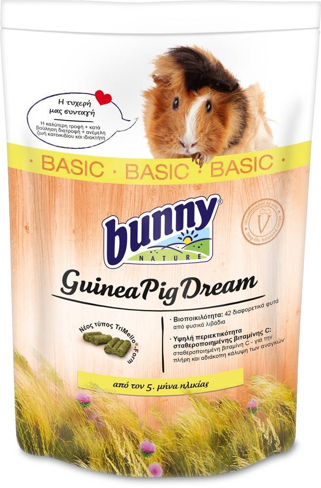 ΤΡΟΦΗ ΓΙΑ ΙΝΔΙΚΟ ΧΟΙΡΙΔΙΟ BUNNY NATURE DREAM BASIC 750GR BUNNY NATURE