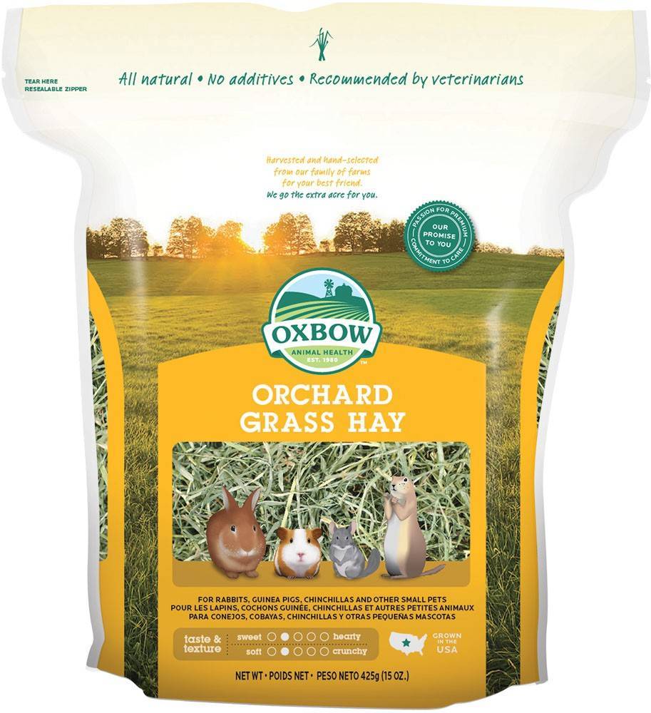 ΧΟΡΤΟ ΓΙΑ ΤΡΩΚΤΙΚΑ OXBOW ORCHARD GRASS HAY 425GR OXBOW