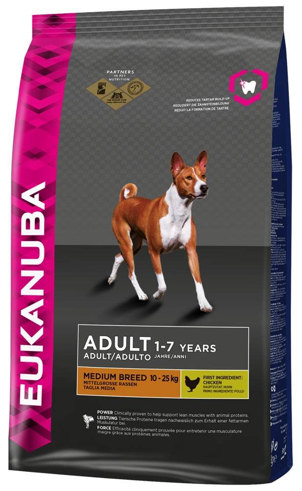EUKANUBA ΤΡΟΦΗ ΣΚΥΛΟΥ EUKANUBA ADULT MEDIUM BREEDS ΚΟΤΟΠΟΥΛΟ 12KG