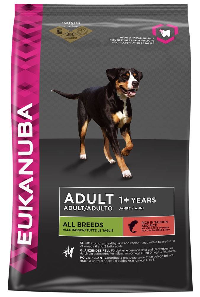 ΤΡΟΦΗ ΣΚΥΛΟΥ EUKANUBA ADULT SMALL-MEDIUM BREEDS ΣΟΛΩΜΟΣ 12KG EUKANUBA