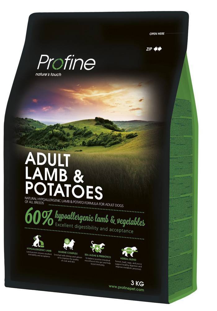 ΤΡΟΦΗ PROFINE ADULT ΜΕ ΑΡΝΙ - ΠΑΤΑΤΑ 3KG PROFINE