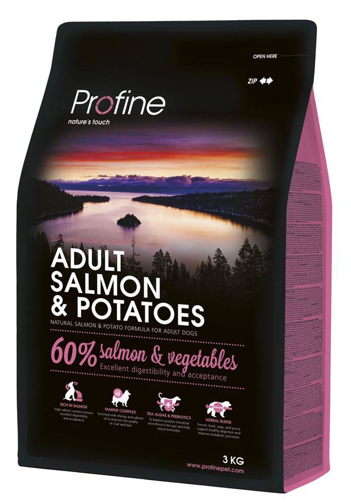 ΤΡΟΦΗ PROFINE ADULT ΜΕ ΣΟΛΟΜΟ - ΠΑΤΑΤΑ 3KG PROFINE