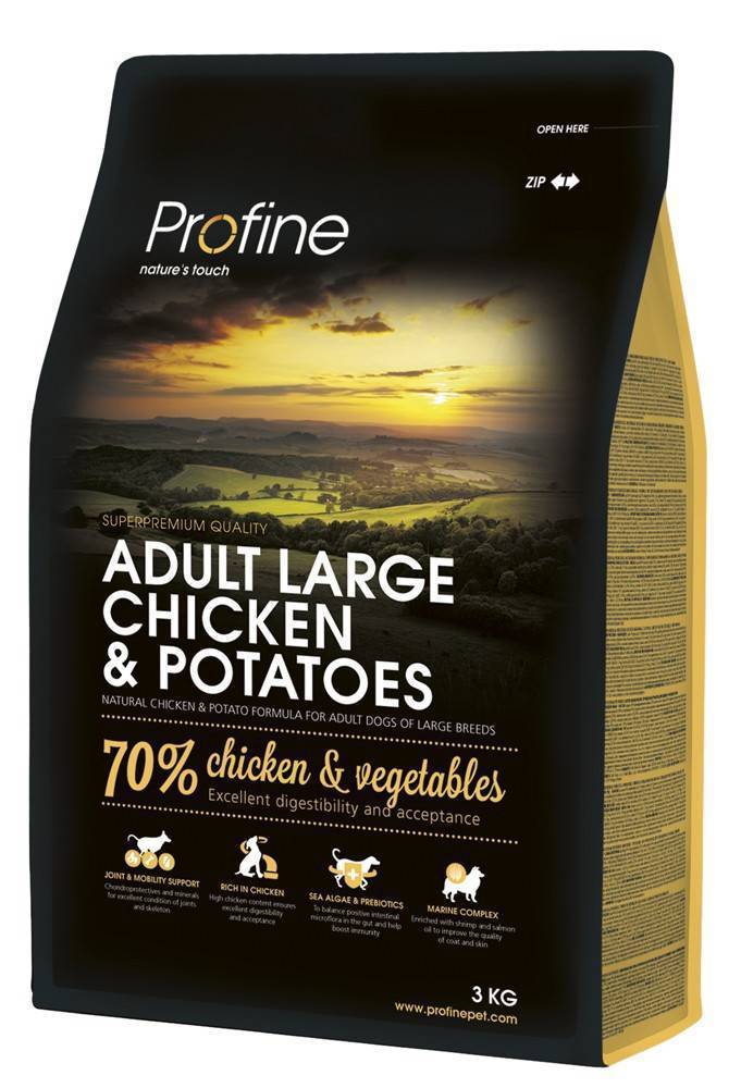 ΤΡΟΦΗ PROFINE ADULT LARGE BREED ΜΕ ΚΟΤΟΠΟΥΛΟ - ΠΑΤΑΤΑ 3KG PROFINE