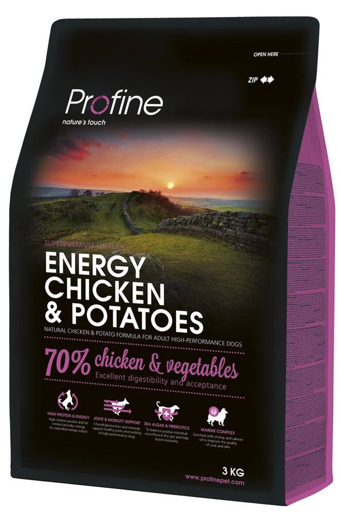 ΤΡΟΦΗ PROFINE ENERGY ΜΕ ΚΟΤΟΠΟΥΛΟ - ΠΑΤΑΤΑ 3KG PROFINE