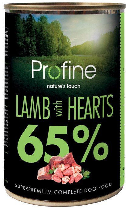 PROFINE ΚΟΝΣΕΡΒΑ PROFINE ΑΡΝΙ ΜΕ ΚΑΡΔΙΕΣ 400GR
