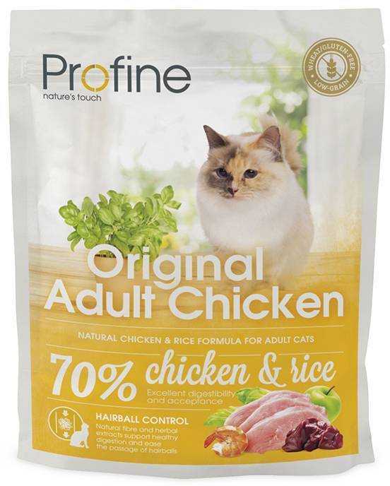 ΤΡΟΦΗ PROFINE ORIGINAL ADULT ΜΕ ΚΟΤΟΠΟΥΛΟ - ΡΥΖΙ 300GR