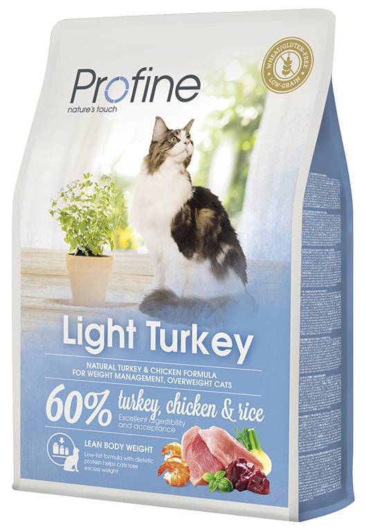 PROFINE ΤΡΟΦΗ PROFINE CAT LIGHT ΜΕ ΓΑΛΟΠΟΥΛΑ - ΡΥΖΙ 2KG