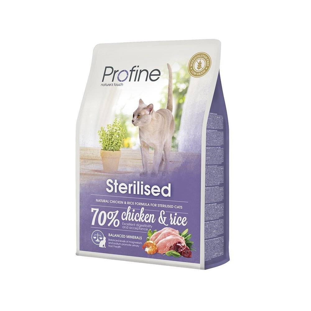 ΤΡΟΦΗ PROFINE CAT STERILIZED ΜΕ ΚΟΤΟΠΟΥΛΟ - ΡΥΖΙ 2KG