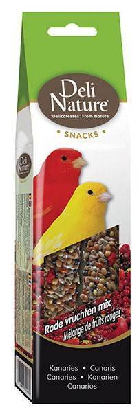 ΠΑΣΤΕΛΙ ΓΙΑ ΚΑΝΑΡΙΝΙΑ DELI NATURE ΜΕ ΚΟΚΚΙΝΑ ΦΡΟΥΤΑ (60GR) DELI NATURE