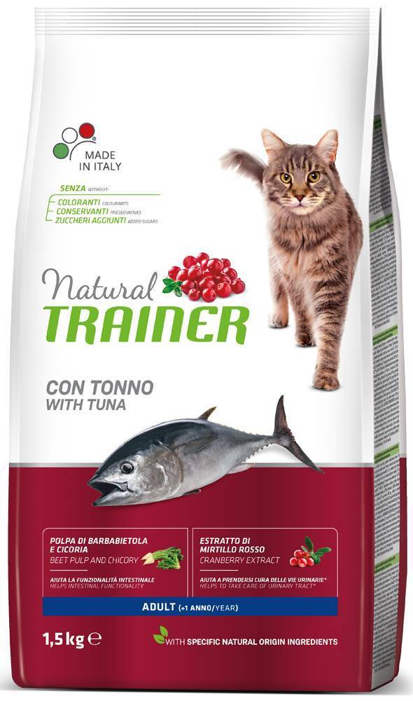 ΤΡΟΦΗ ΓΑΤΑΣ TRAINER NATURAL ADULT ΤΟΝΟΣ 1.5KG TRAINER
